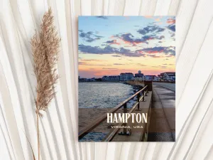 Hampton Retro Wall Art, Virginia, USA