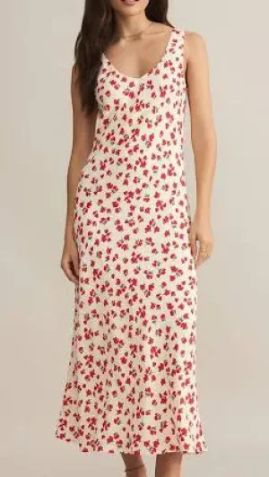 Hana La Rosa  Ditsy Maxi Dress Sea Salt