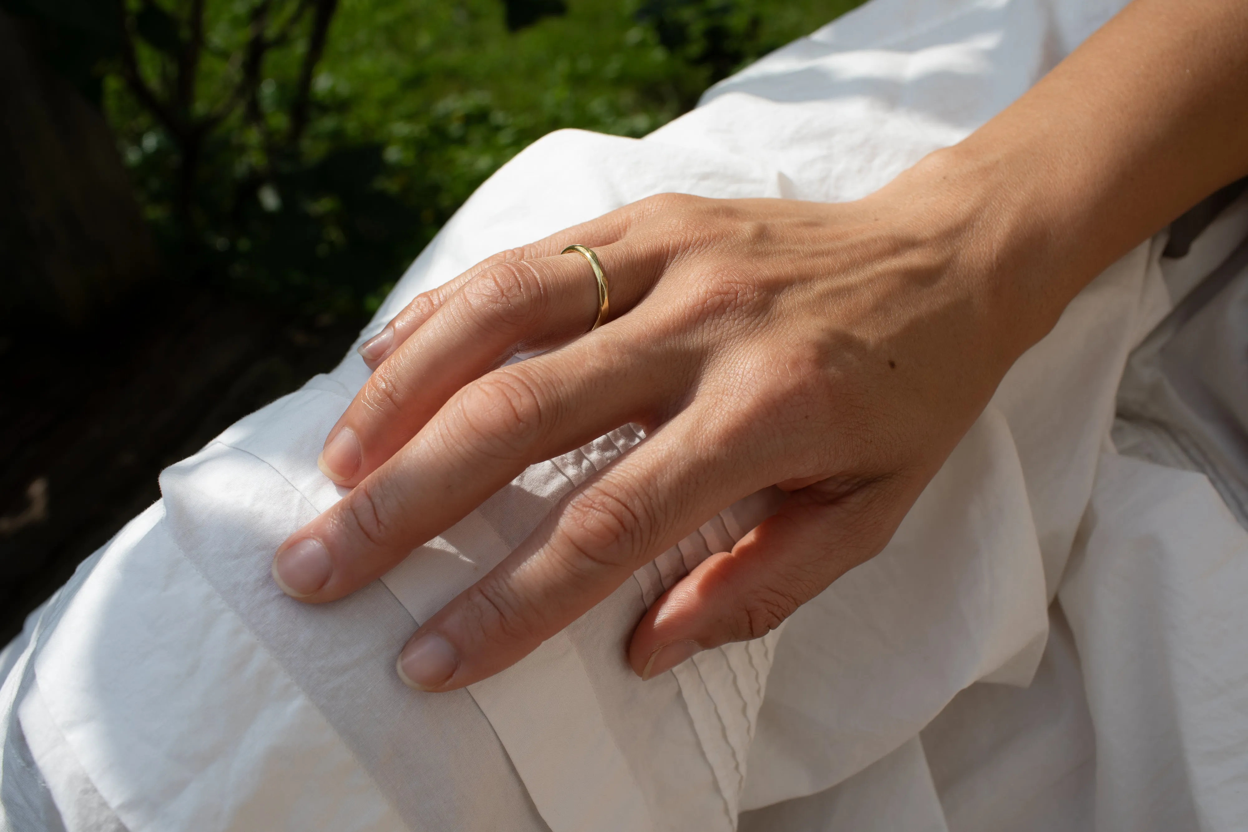Hand Faceted Band