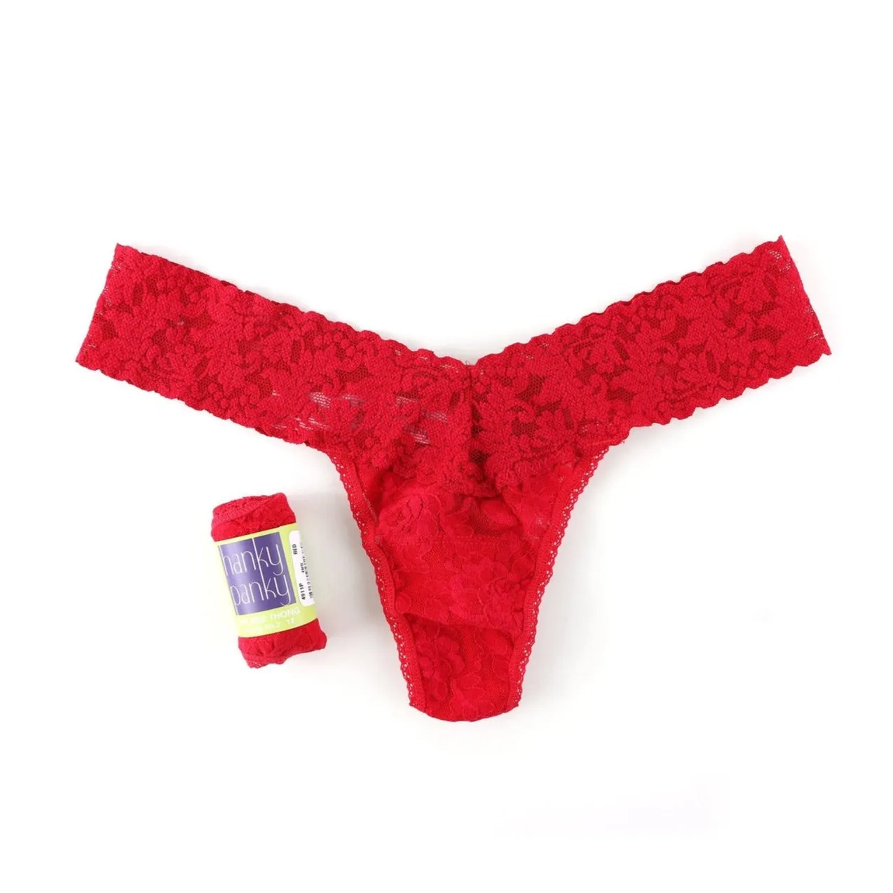 Hanky Panky: Lace Low Rise Thong - Basics