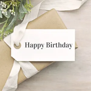 Happy Birthday Simple Single Line Stamp