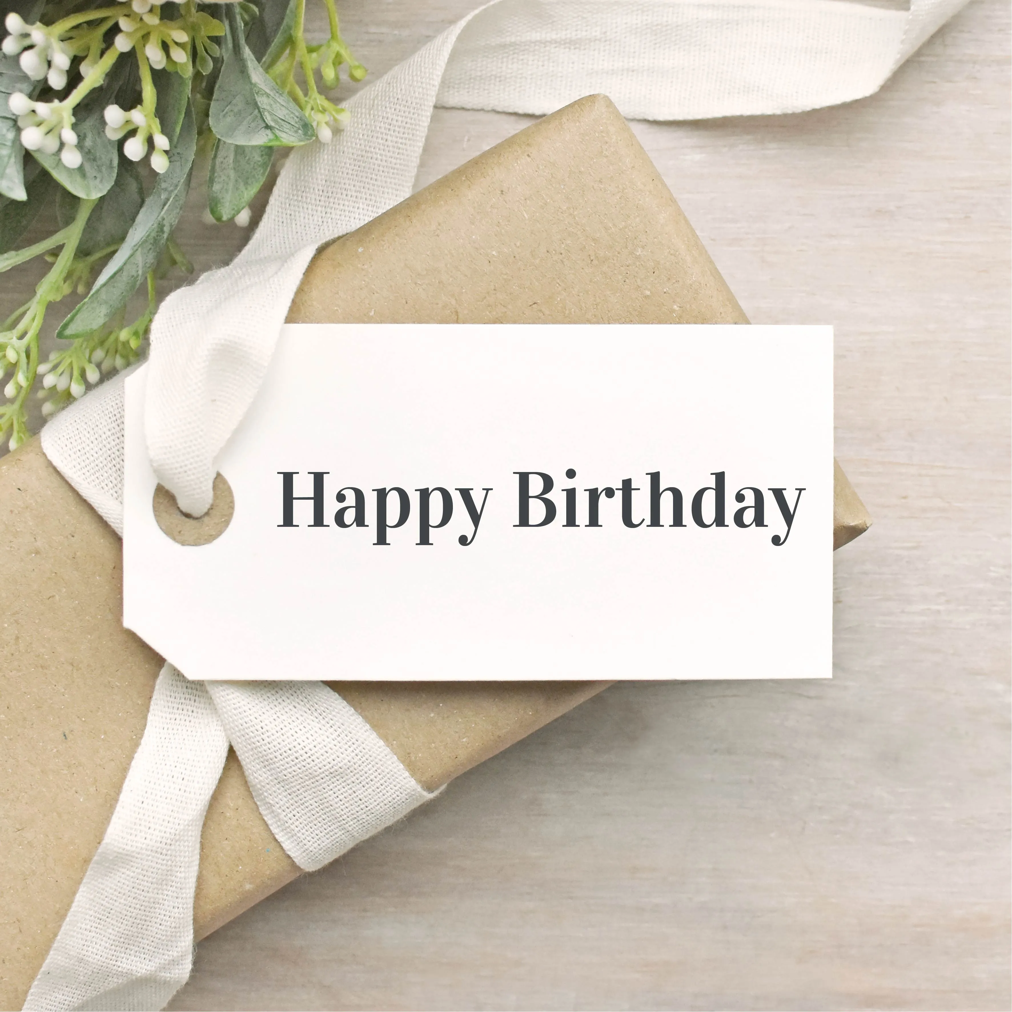 Happy Birthday Simple Single Line Stamp