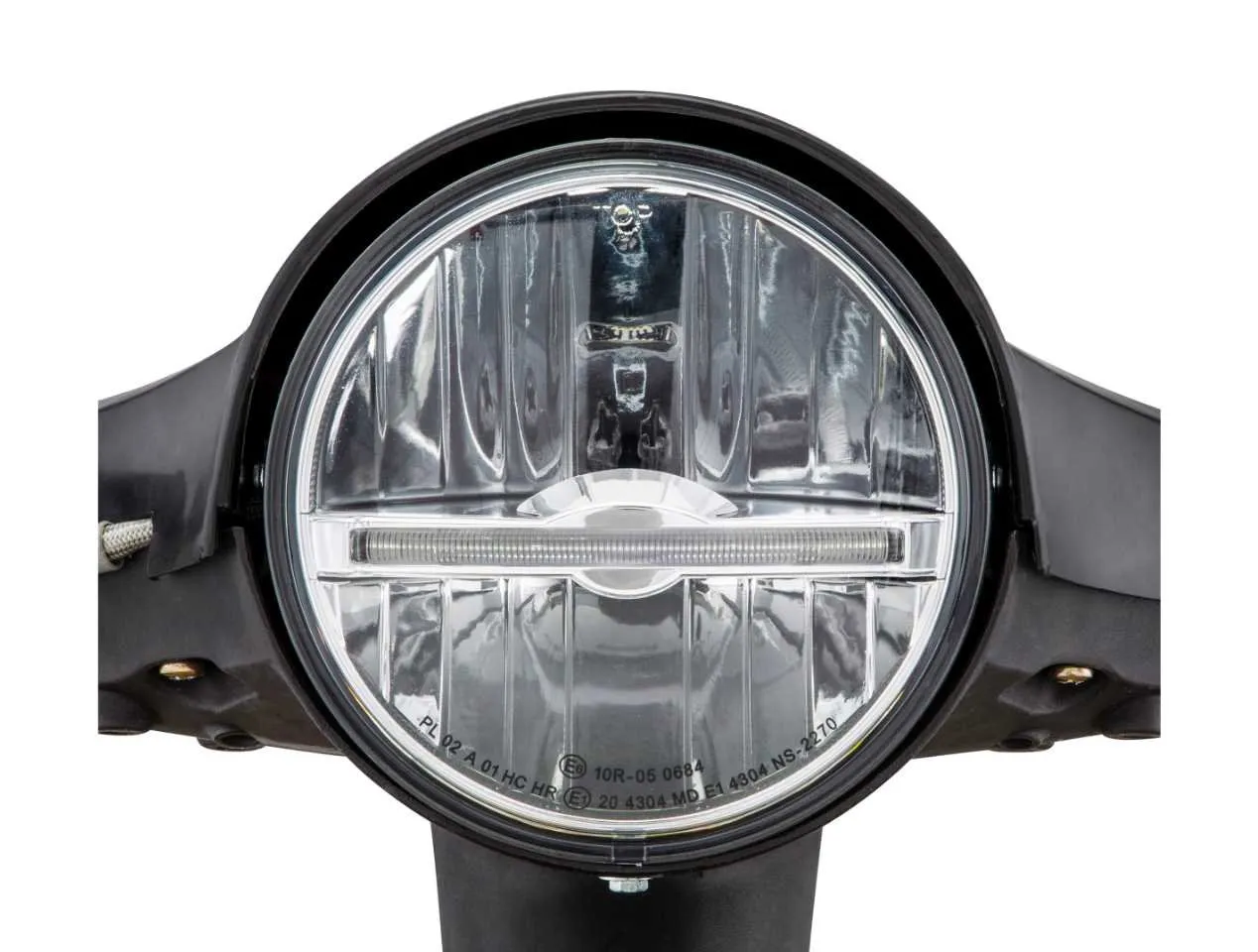 Headlight Unit SIP PERFORMANCE LED Round Ø 143 | Vespa PX80-200/PE/Lusso/'98/MY/'11/LML Star 125-200 2T/4T