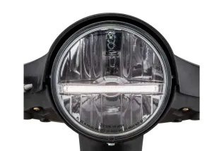 Headlight Unit SIP PERFORMANCE LED Round Ø 143 | Vespa PX80-200/PE/Lusso/'98/MY/'11/LML Star 125-200 2T/4T