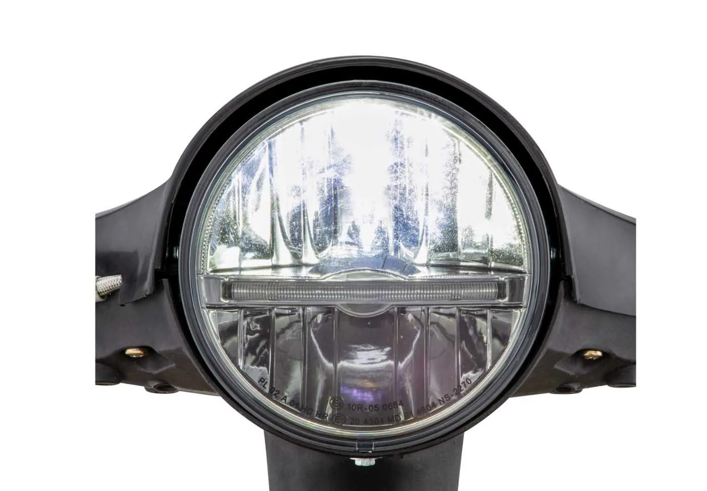 Headlight Unit SIP PERFORMANCE LED Round Ø 143 | Vespa PX80-200/PE/Lusso/'98/MY/'11/LML Star 125-200 2T/4T