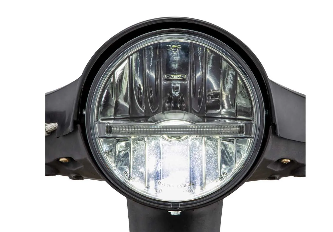 Headlight Unit SIP PERFORMANCE LED Round Ø 143 | Vespa PX80-200/PE/Lusso/'98/MY/'11/LML Star 125-200 2T/4T