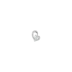 Heart Enclosed Diamond Heart Pendant