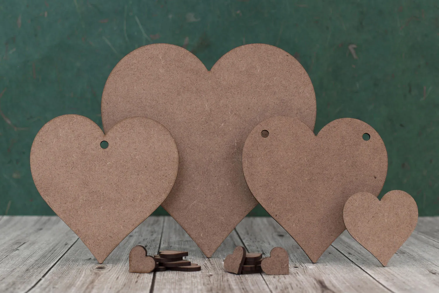 Heart Shapes - 2mm MDF
