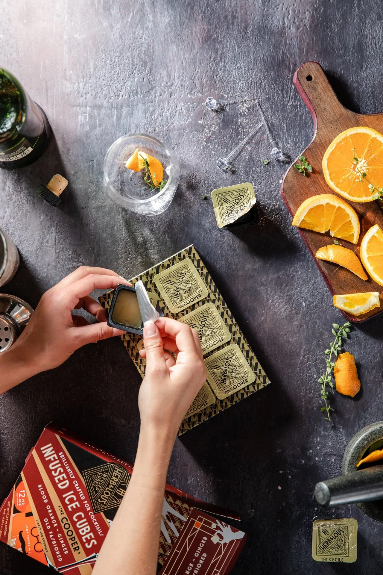 Herb   Lou's Cocktail Cubes: The Cooper