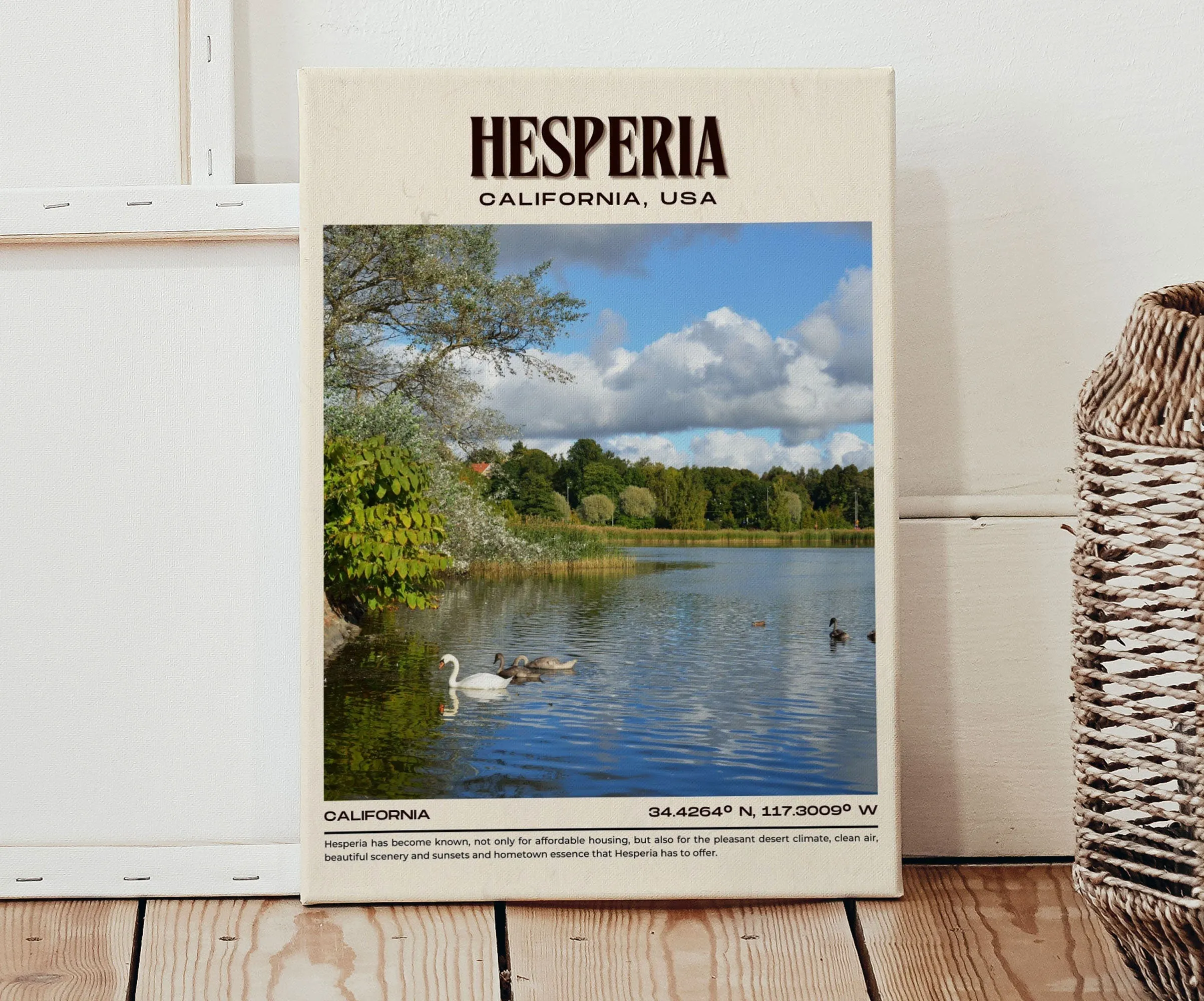 Hesperia Vintage Wall Art, California, USA