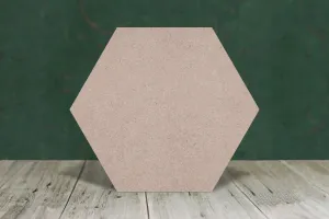 Hexagon equal sides - wooden craft cut-out - 3mm MDF
