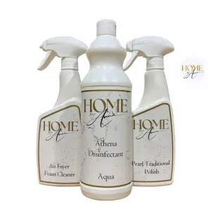 Home By Anna Luxury Reset Bundle - Athena Disinfectant, Air Fryer Cleaner, Traditional Pearl Polish