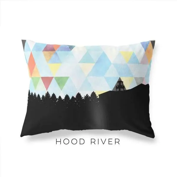 Hood River, Oregon geometric skyline