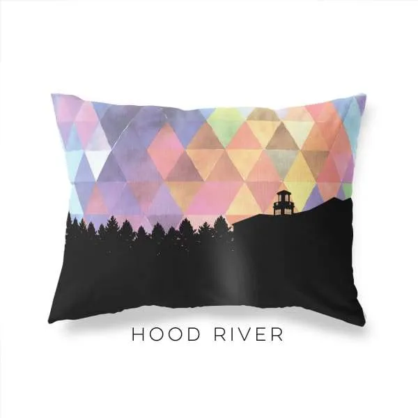 Hood River, Oregon geometric skyline