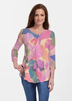 Hopscotch (17269) ~ V-neck Flowy Tunic