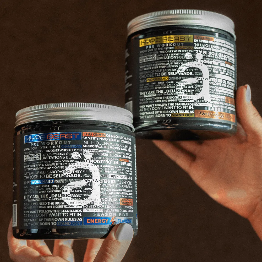 HypeBeast Pre-Workout 320g.   Shaker