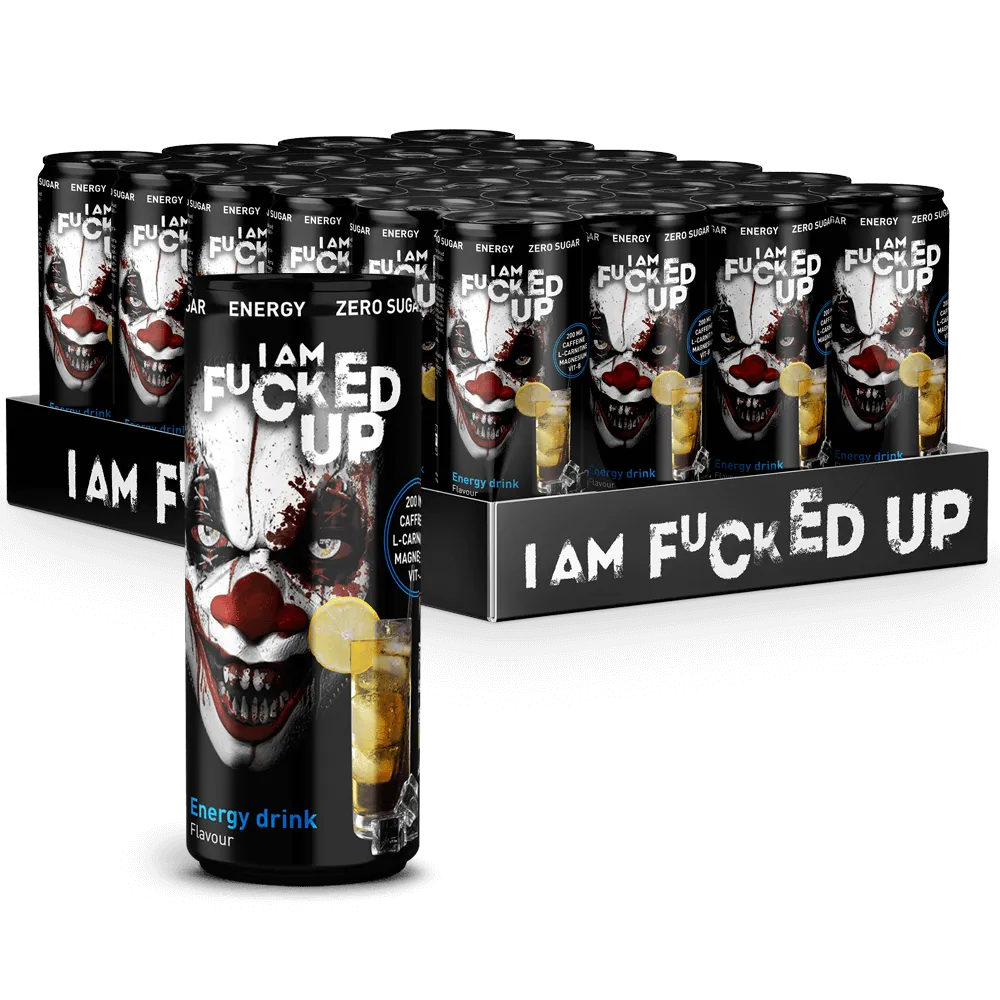 I Am Fucked Up Energy Drink - 24x330ml.