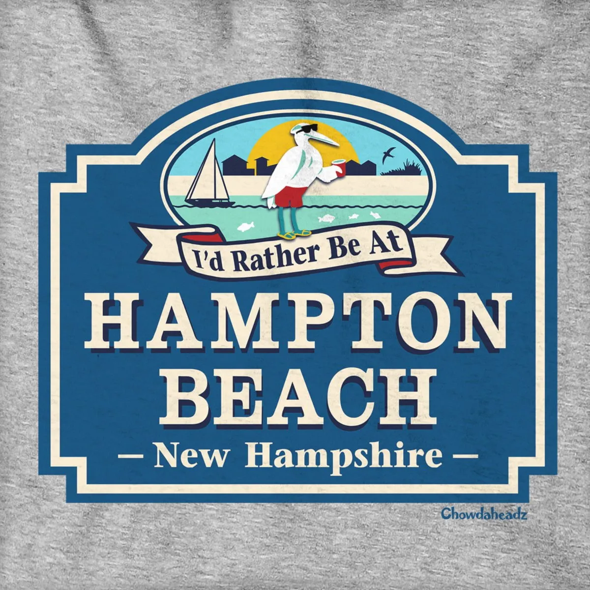 I'd Rather Be At Hampton Beach Hoodie