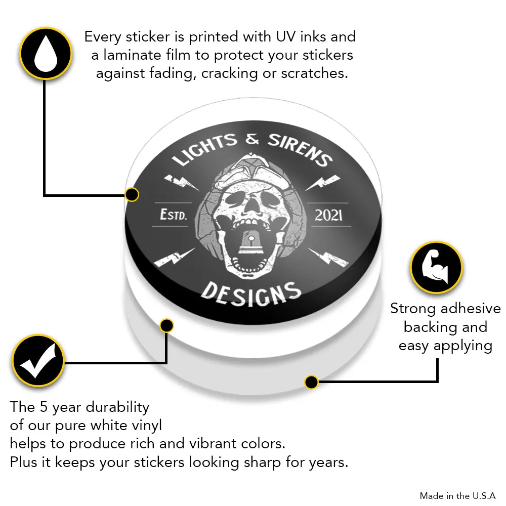 If You're Going Through Hell, Keep Going Firefighter Skull Sticker