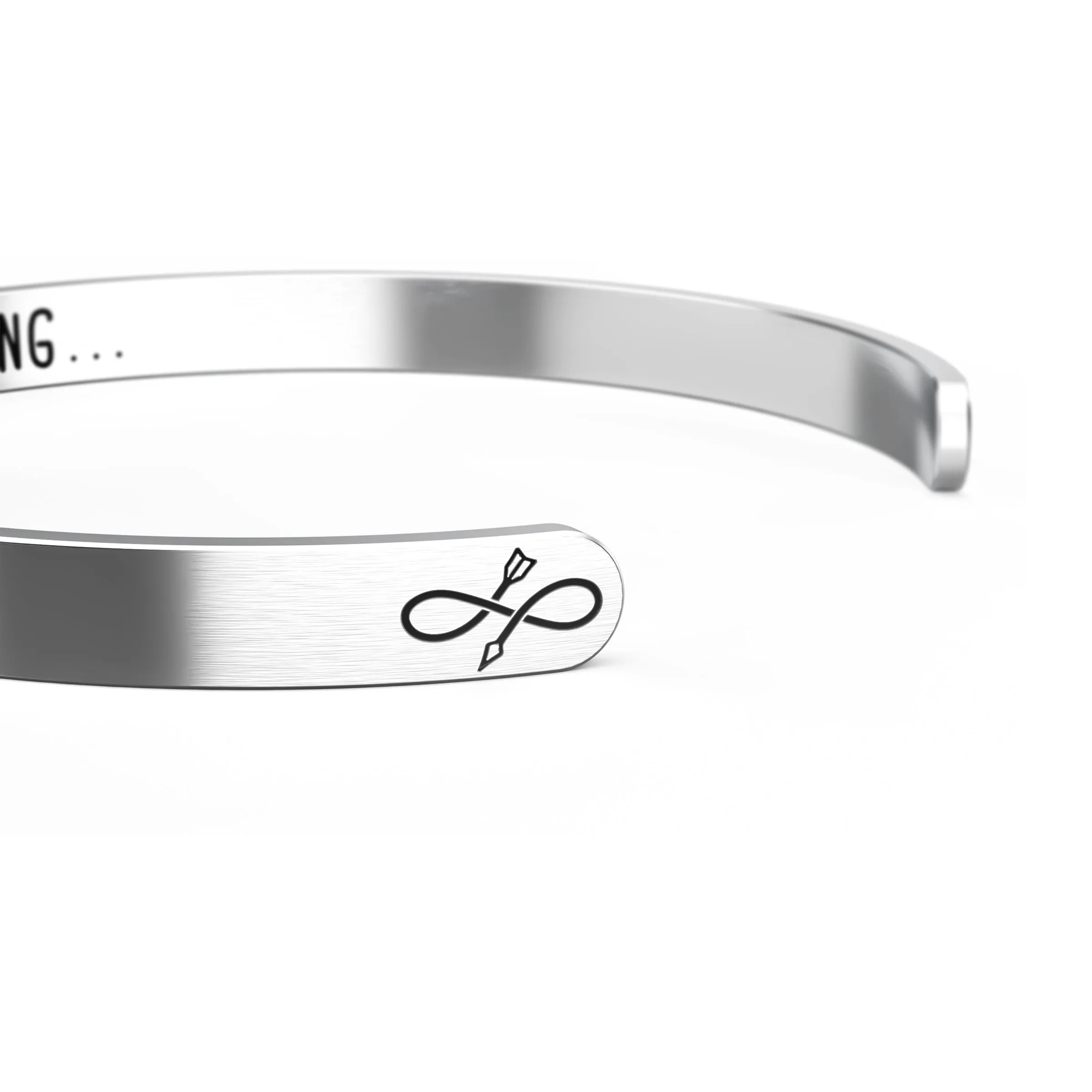 Infinity Arrow Bracelet with “Keep Funking Going…”  - Stainless Steel