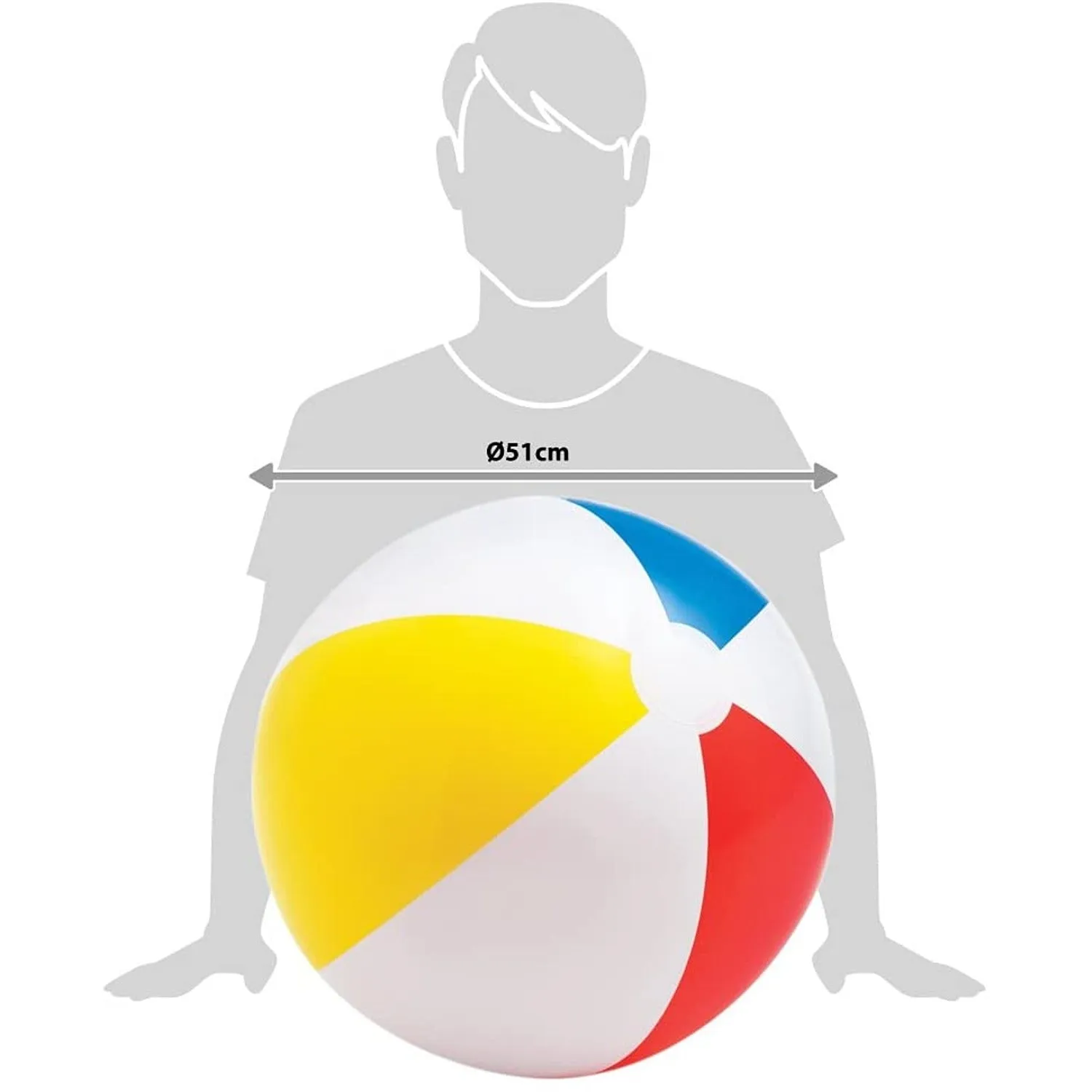 Intex 20" Plastic Inflatable Beach Ball