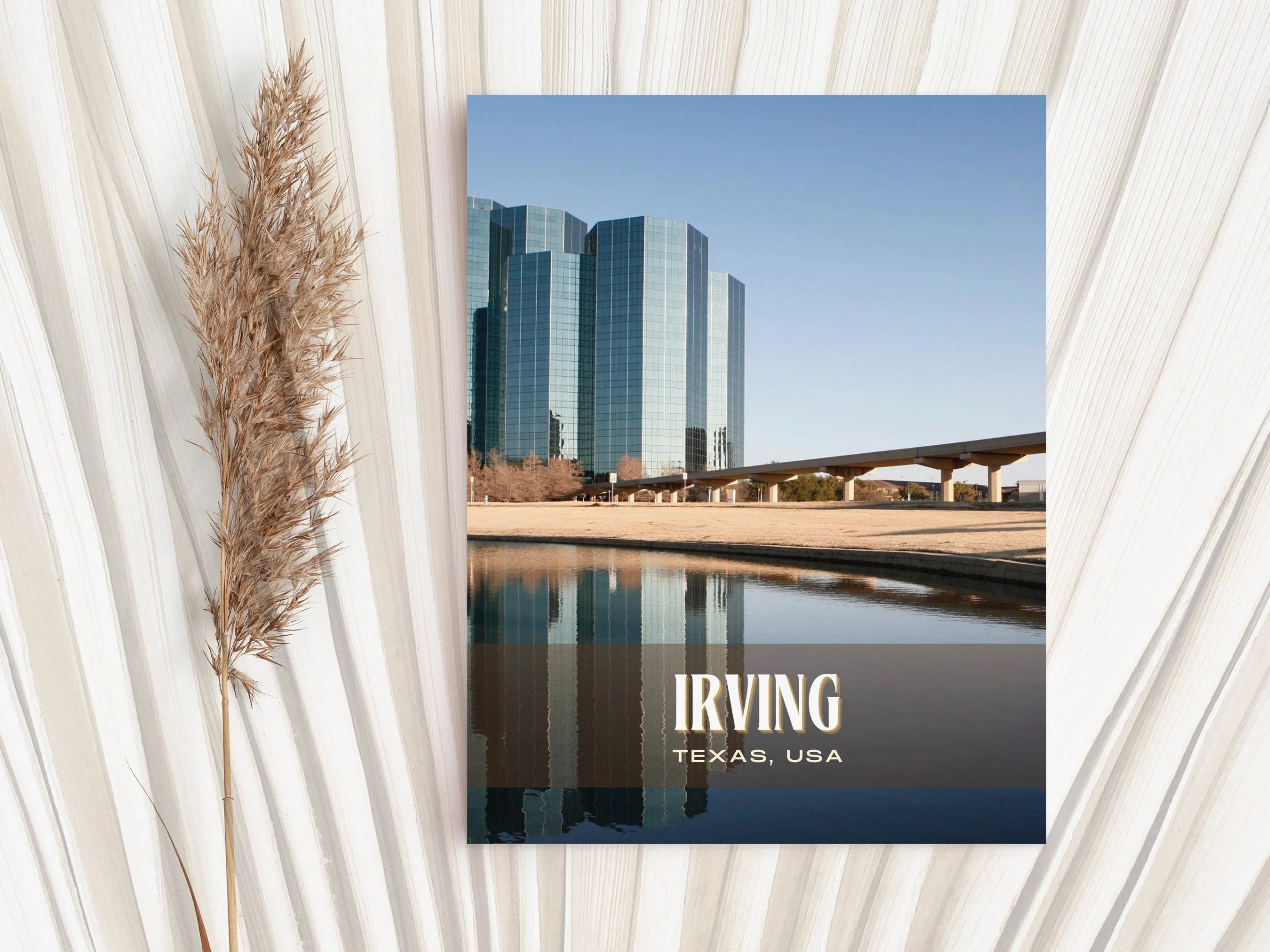 Irving Retro Wall Art, Texas, USA