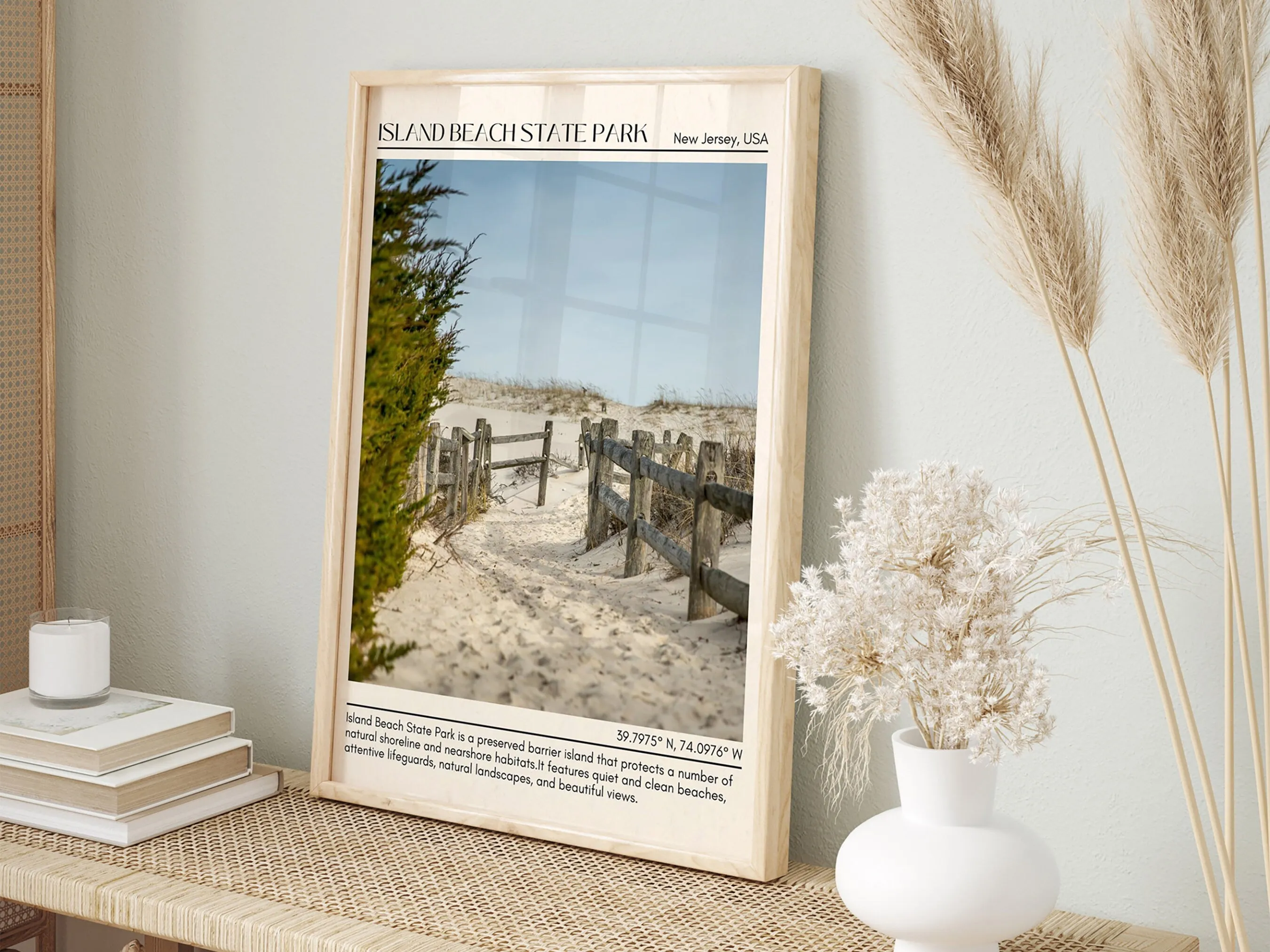 Island Beach State Park Wall Canvas, USA