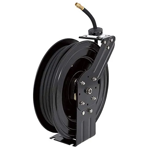 ITC Professional 3/8" X 50-Feet Retractable Air Hose Reel-Metal, 28272