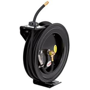 ITC Professional 3/8" X 50-Feet Retractable Air Hose Reel-Metal, 28272