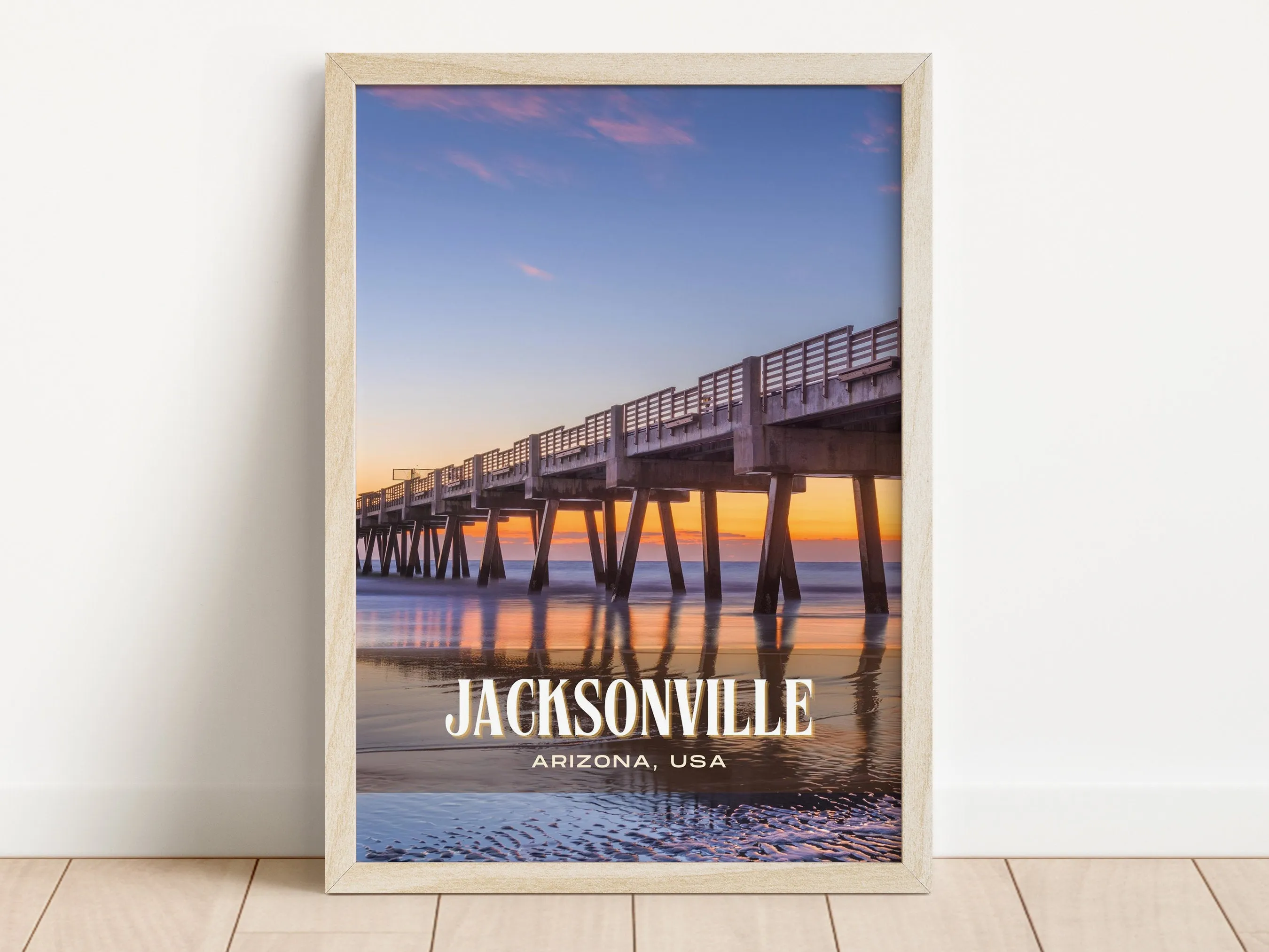 Jacksonville Retro Wall Art, Arizona, USA