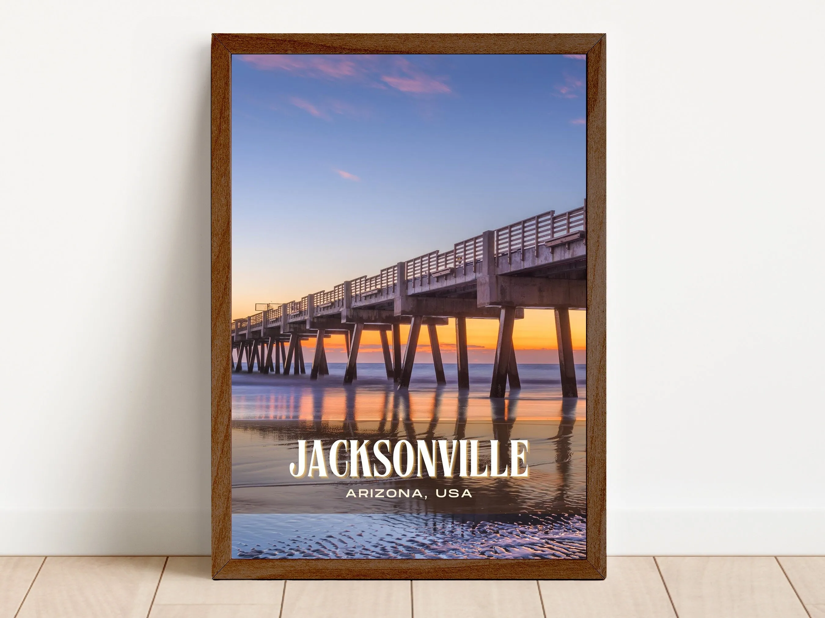 Jacksonville Retro Wall Art, Arizona, USA