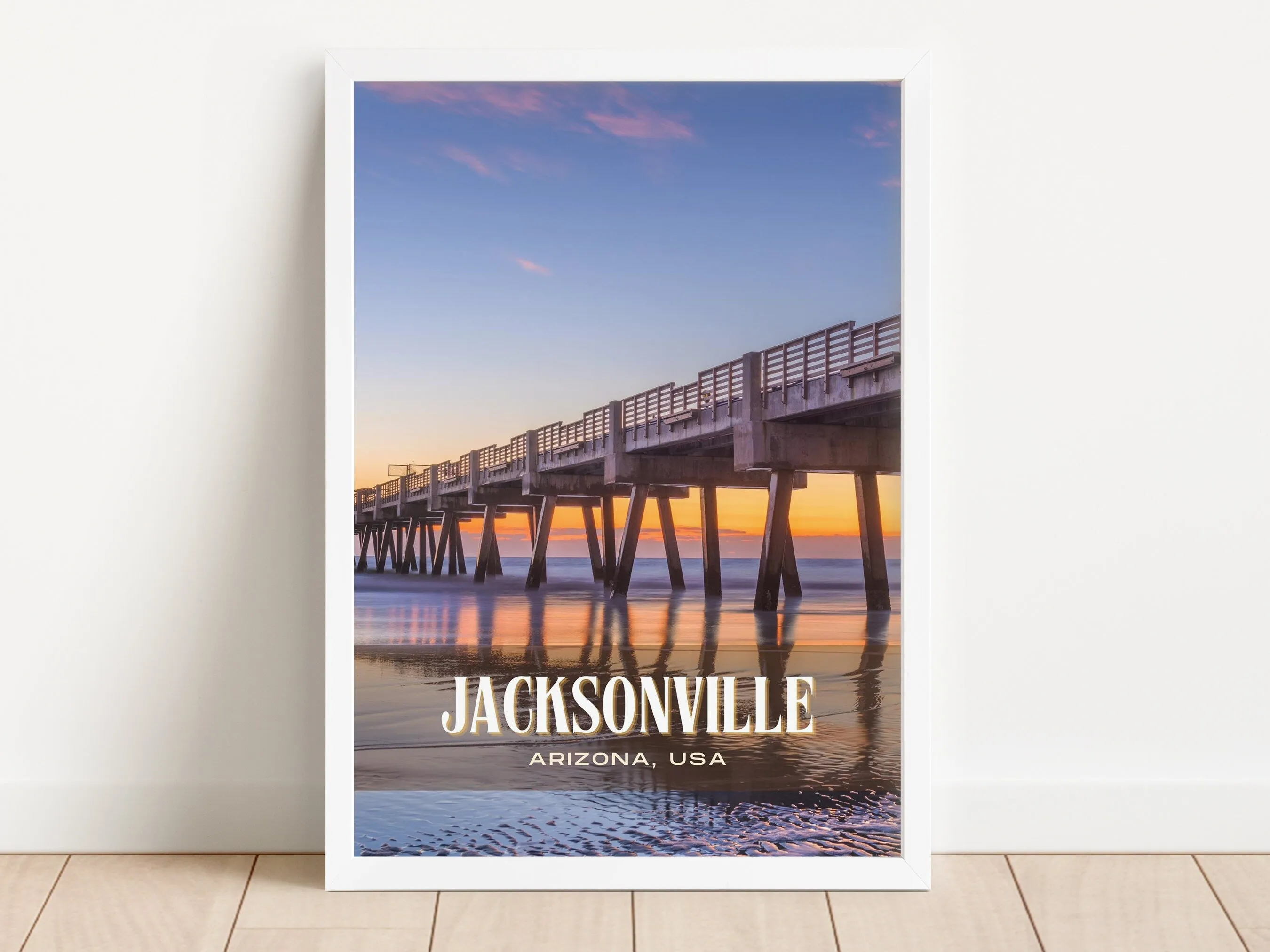 Jacksonville Retro Wall Art, Arizona, USA