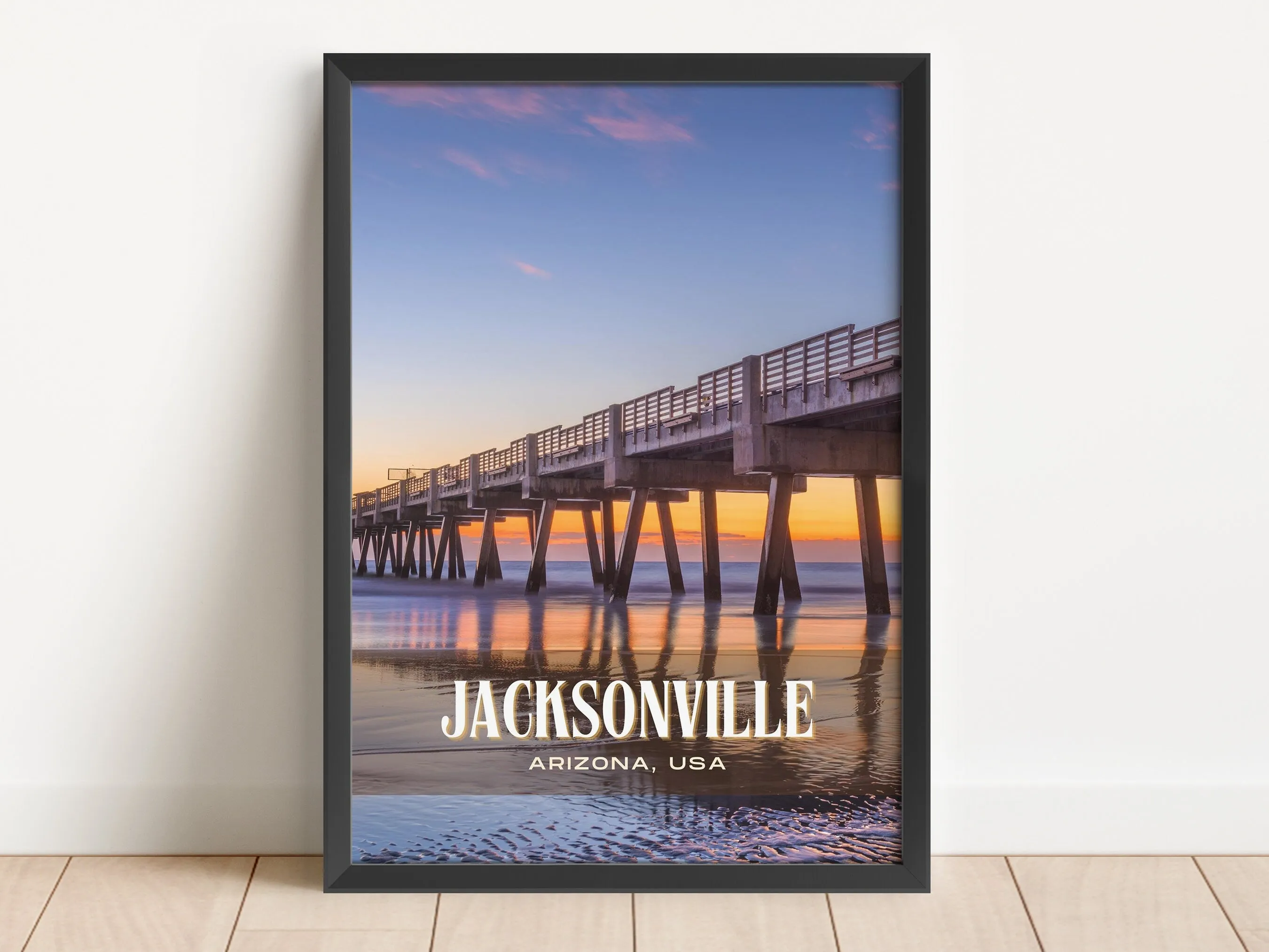 Jacksonville Retro Wall Art, Arizona, USA