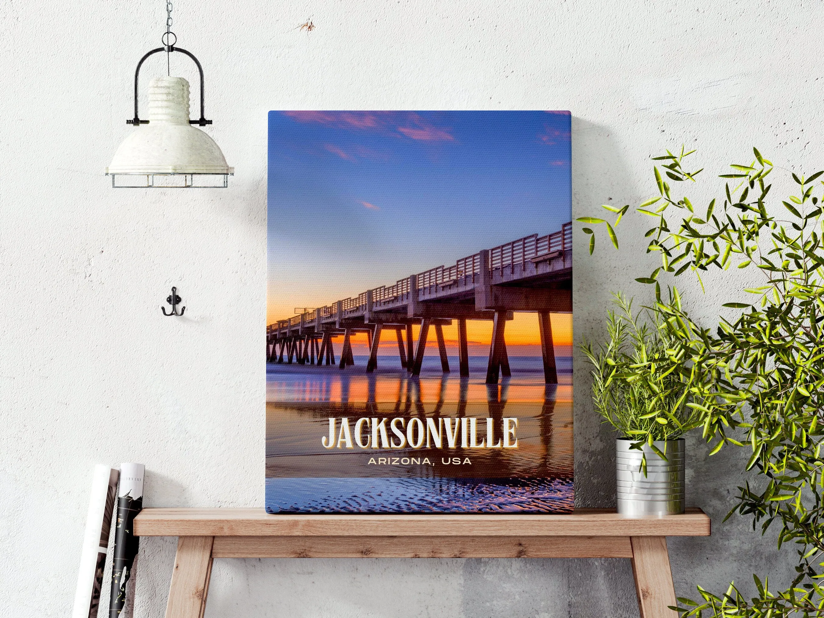 Jacksonville Retro Wall Art, Arizona, USA