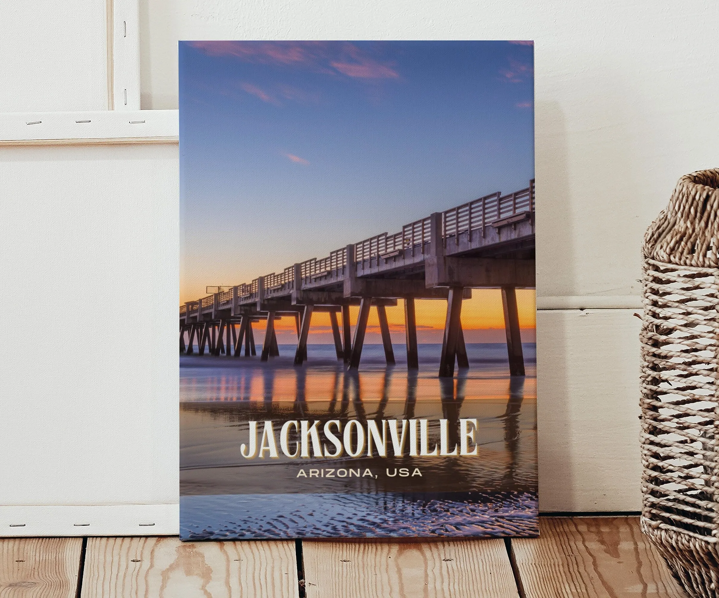 Jacksonville Retro Wall Art, Arizona, USA