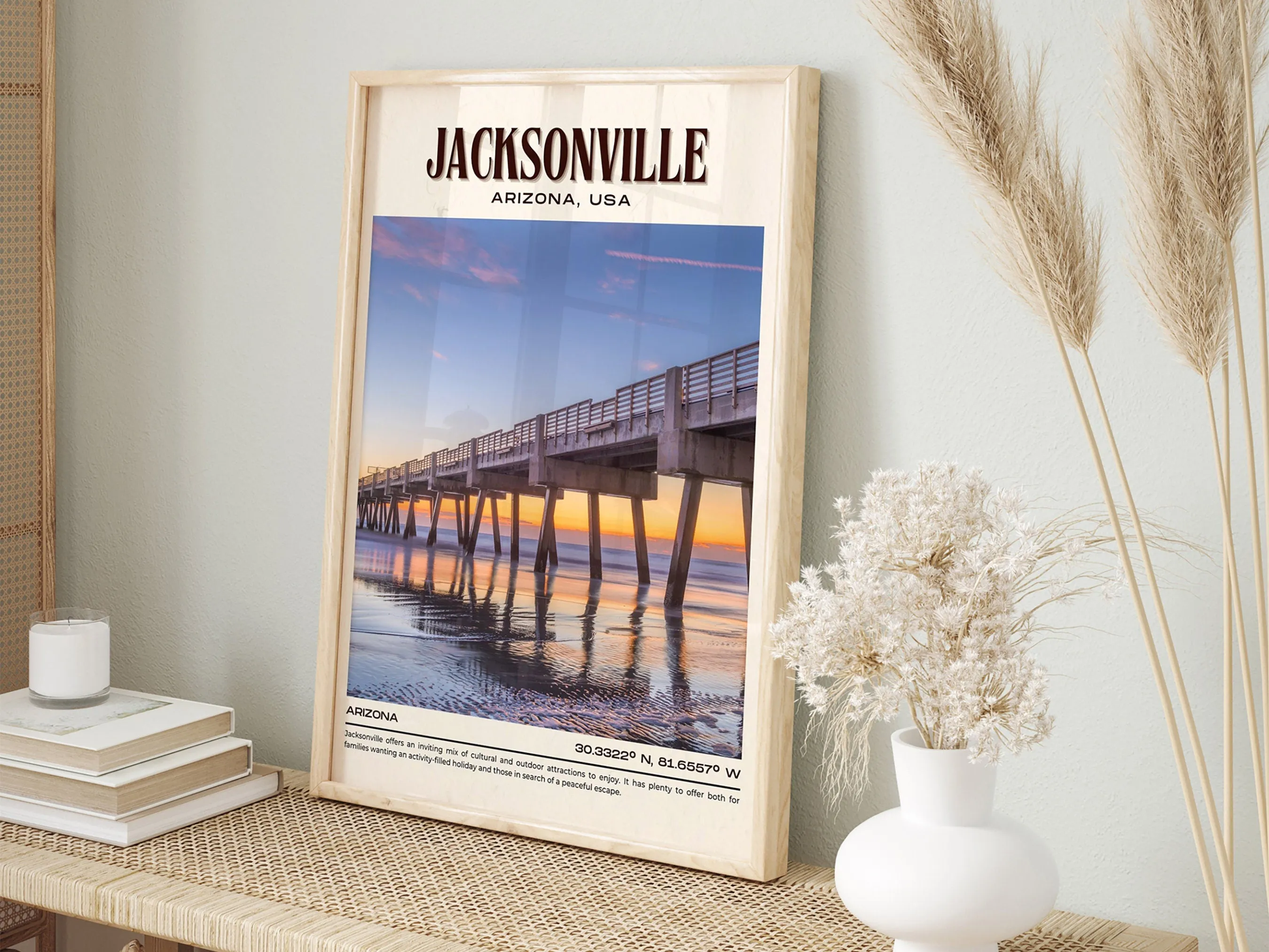 Jacksonville Vintage Wall Art, Arizona, USA