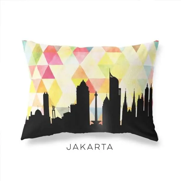 Jakarta, Indonesia geometric skyline