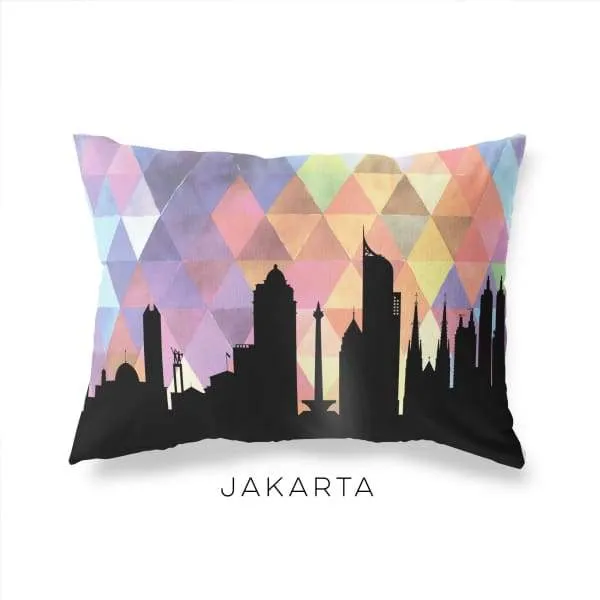 Jakarta, Indonesia geometric skyline