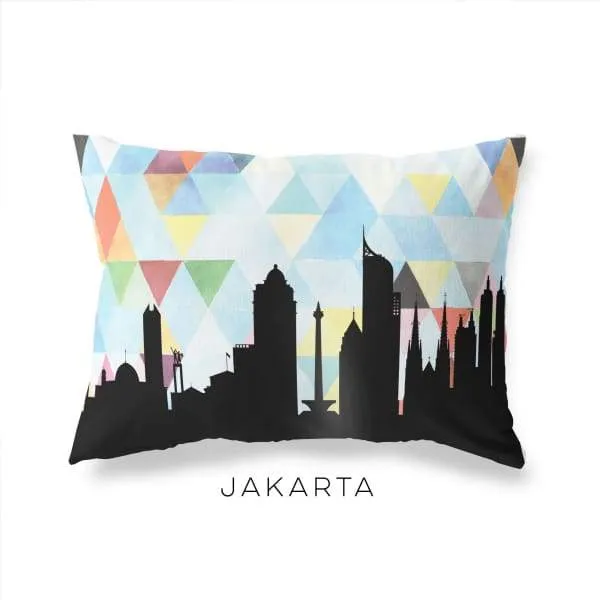 Jakarta, Indonesia geometric skyline