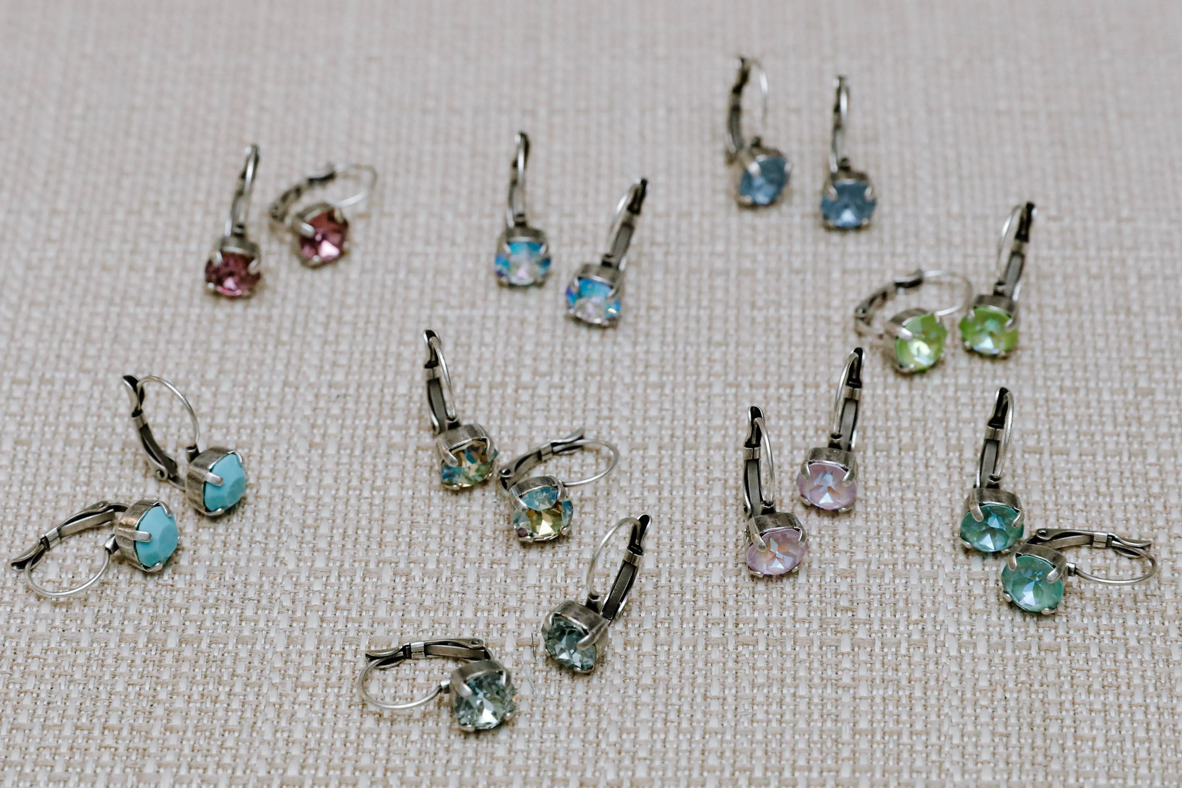 Jess Rachel Marie Earring: Light Sapphire AB