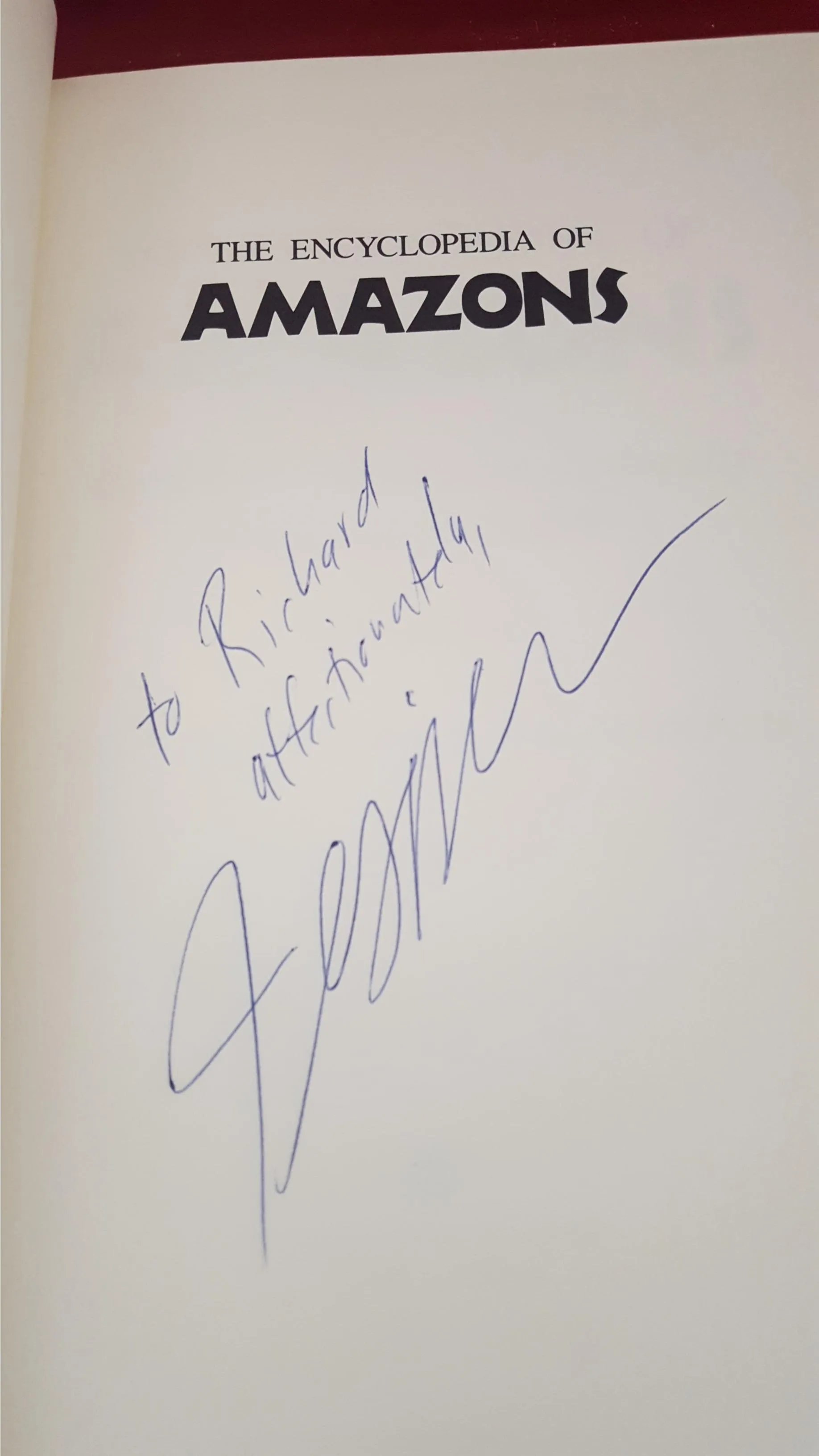 Jessica Amanda Salmonson-The Encyclopedia Of Amazons, Paragon, 1991, 1st, Signed