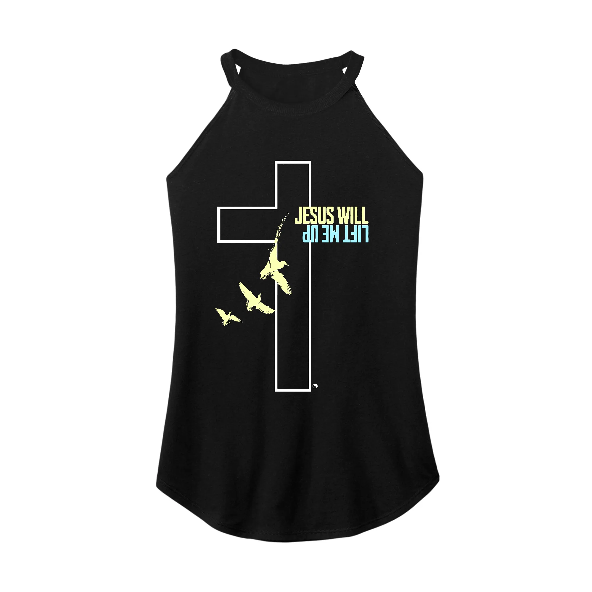 Jesus Will Lift Me Up Rocker Tank Top