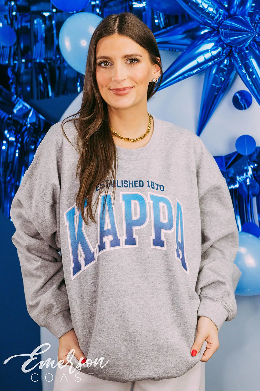 Kappa Kappa Gamma PR Simple Ombre Crewneck