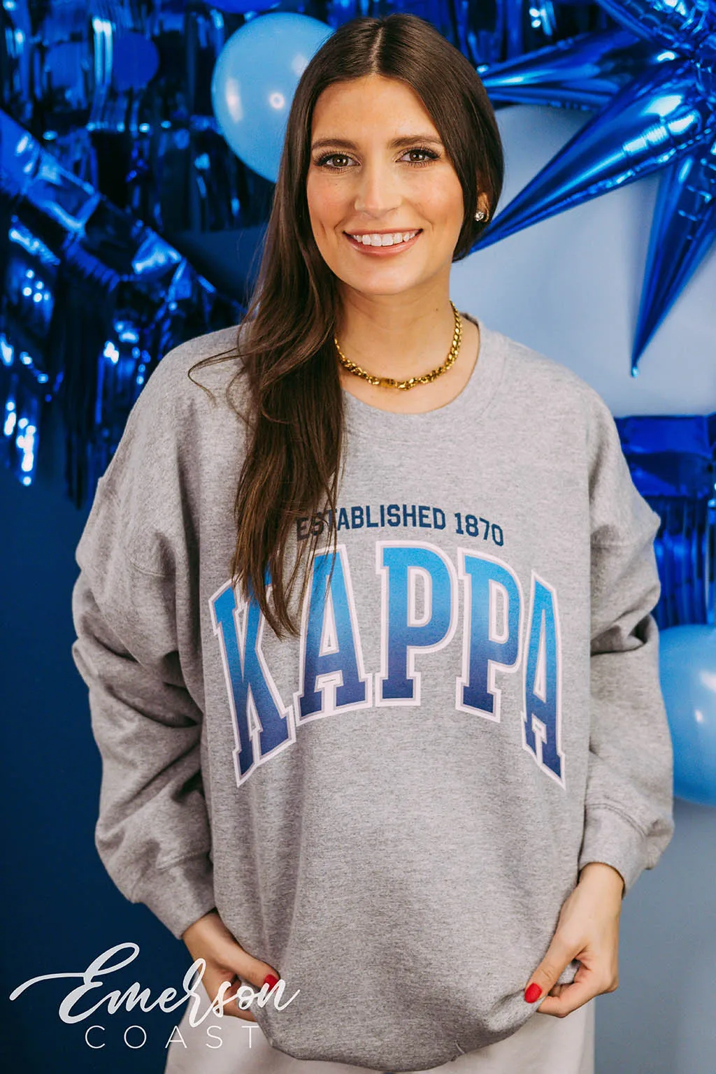 Kappa Kappa Gamma PR Simple Ombre Crewneck