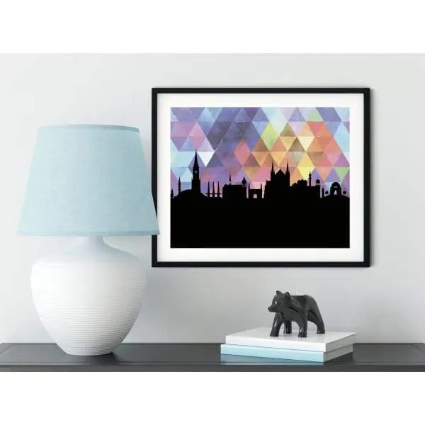 Karachi, Pakistan geometric skyline