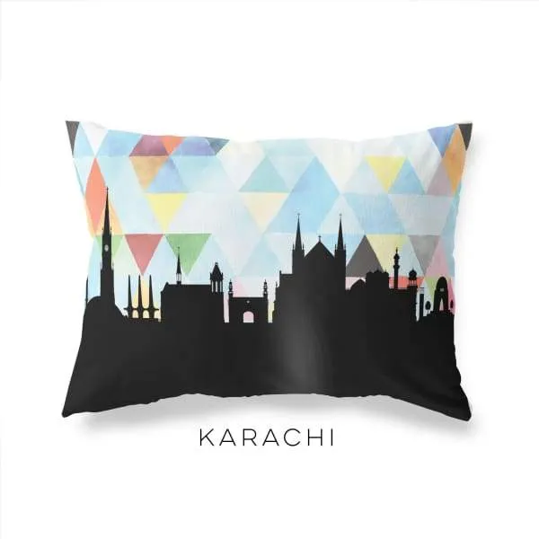 Karachi, Pakistan geometric skyline