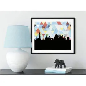 Karachi, Pakistan geometric skyline