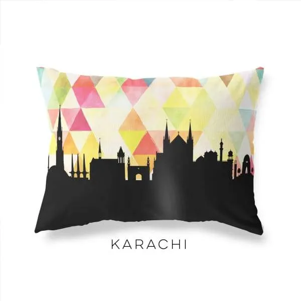 Karachi, Pakistan geometric skyline