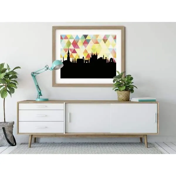 Karachi, Pakistan geometric skyline
