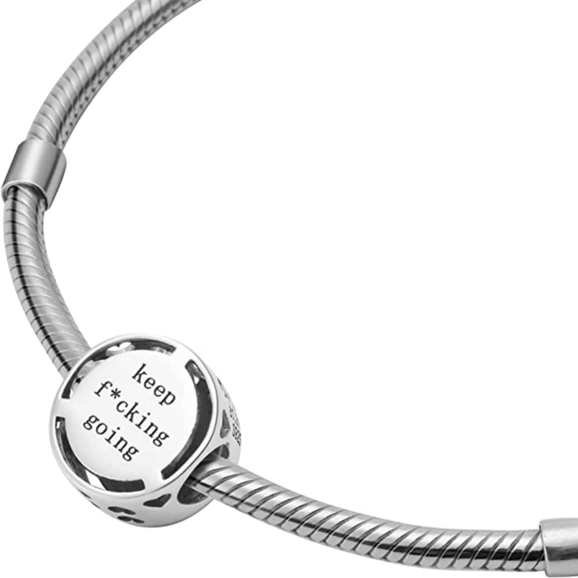 Keep Fucking Going Mantra Bead Charm
